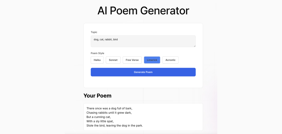 AIPoemGenerator