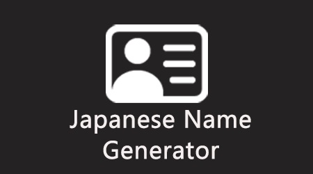 Japanese Name Generator