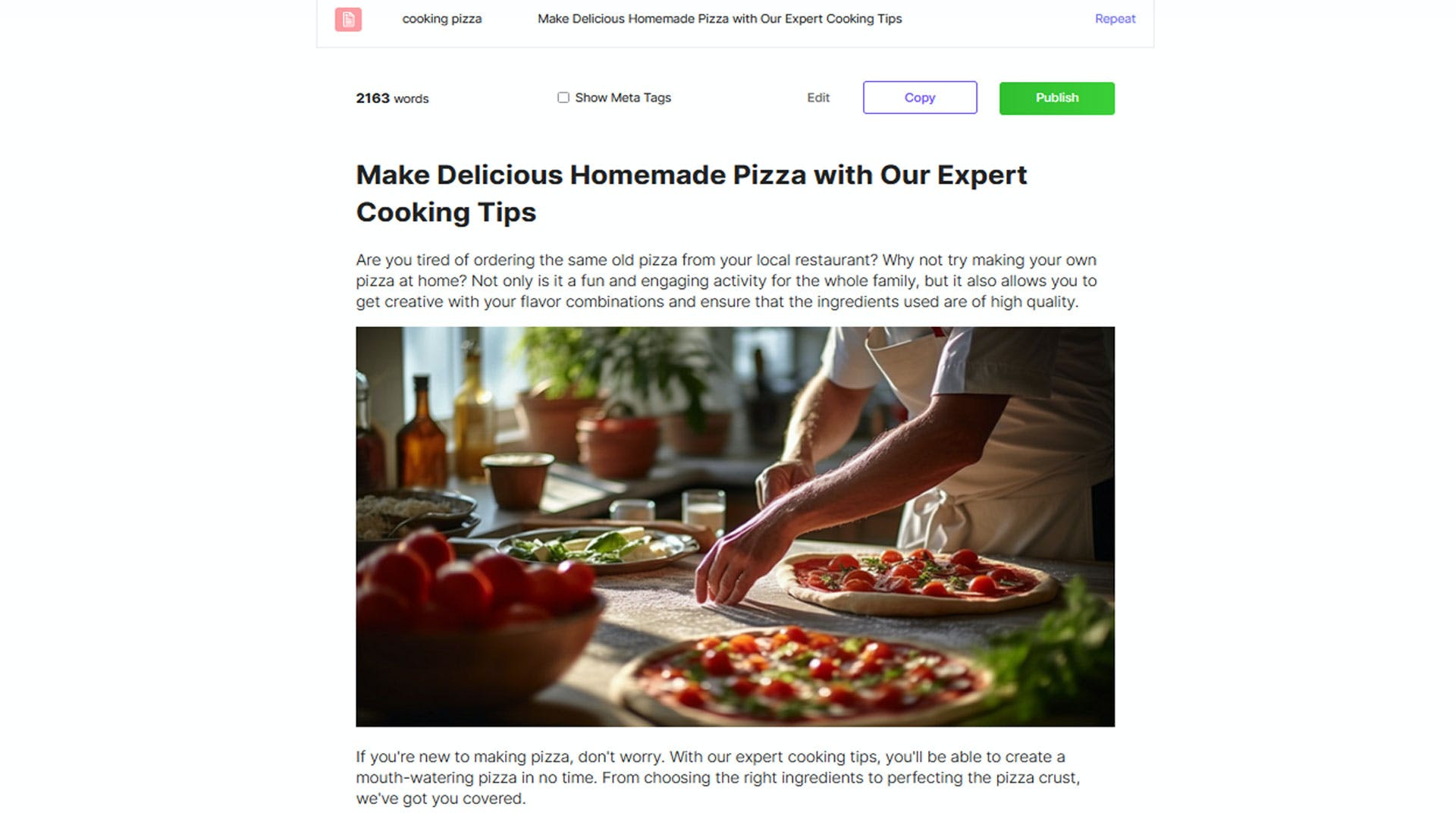 SEO Writing AI
