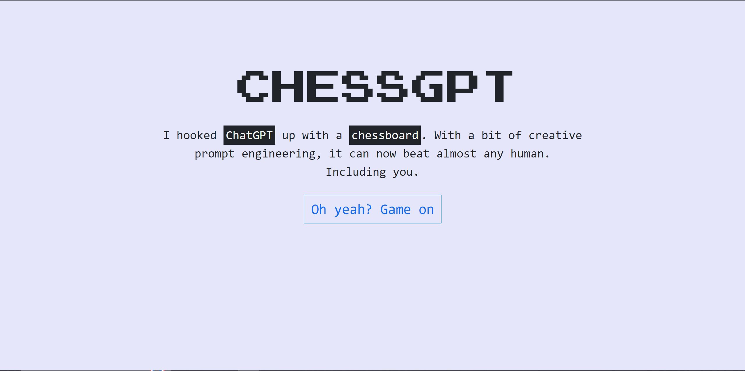 ChessGPT